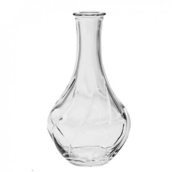 مزهرية زجاجية شفاف 14 سم
