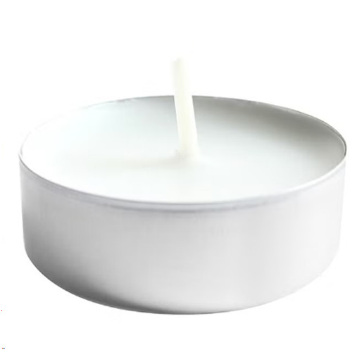 طقم شموع مكوّن من 100 قطعة أبيض/فضي 38مم