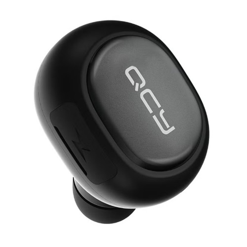 سماعة أذن داخلية لاسلكية صغيرة تعمل بالبلوتوث أسود