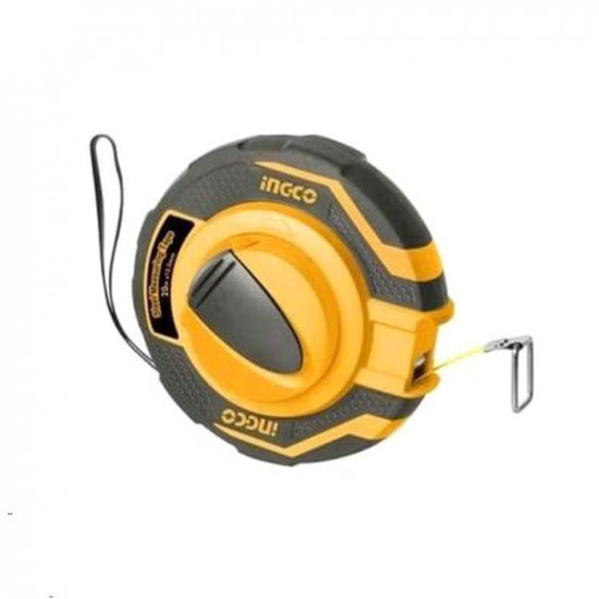 شريط قياس من الفولاذ أصفر/رمادي 30متر