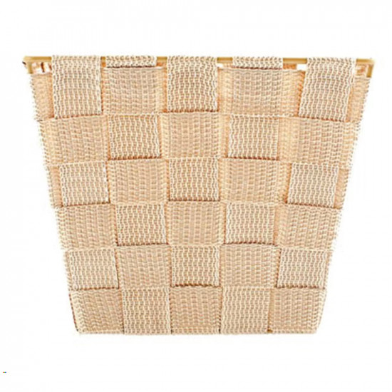 سلة بحزام - بيج 19x19x16سم