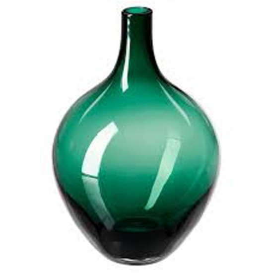 مزهرية, زجاج /أخضر, 20 سم