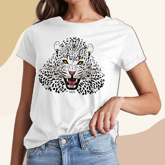 تيشيرت بنقشة النمر