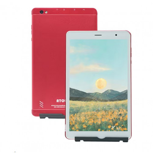 تابلت A80 بشاشة مقاس 8 بوصات بذاكرة رام سعة 4 جيجابايت وذاكرة روم سعة 64 جيجابايت بتقنية واي فاي وتقنية 5G بنظام أندرويد، لون أحمر