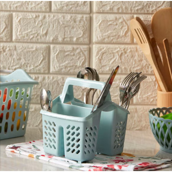 حامل أدوات المائدة من سبيكترا أزرق 16 x 16سم