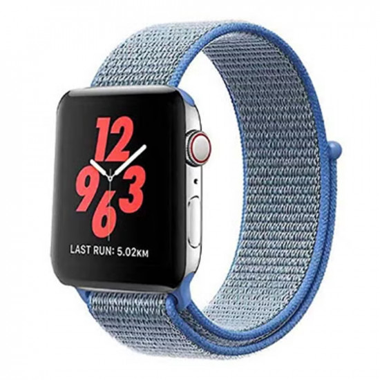 سوار بديل من النايلون لسلسلة Apple iWatch 7/6/5/4/3/2/1 45 ملم/44 ملم/42 ملم