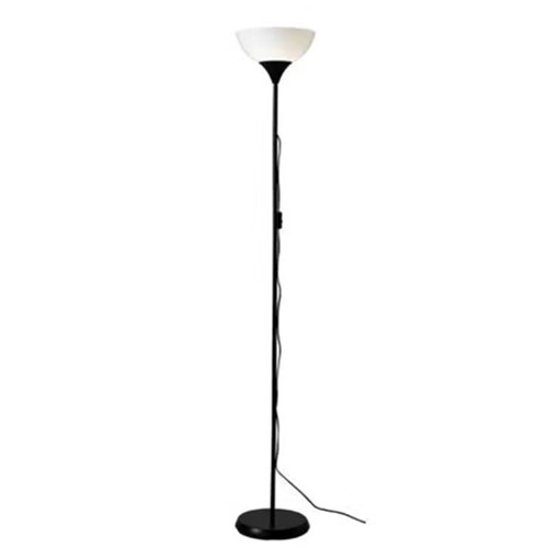 مصباح أرضي للديكور أبيض/ أسود