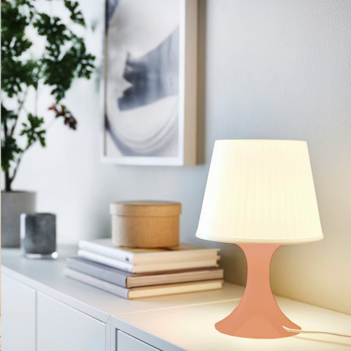 مصباح طاولة أبيض / برتقالي 29سم