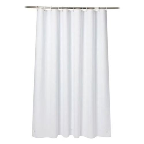 ستائر الحمام بوليستر نمط لون موحد,بيج أبيض