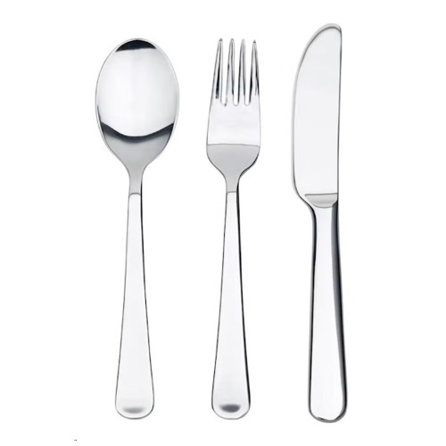 مجموعة أدوات المائدة - 3 قطع - فضي