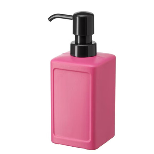 موزع صابون على شكل مستطيل لون وردي