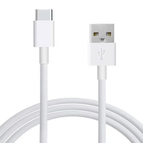 كابل للشحن ومزامنة البيانات بمنفذ USB وType C أبيض اصلي من هواوي 