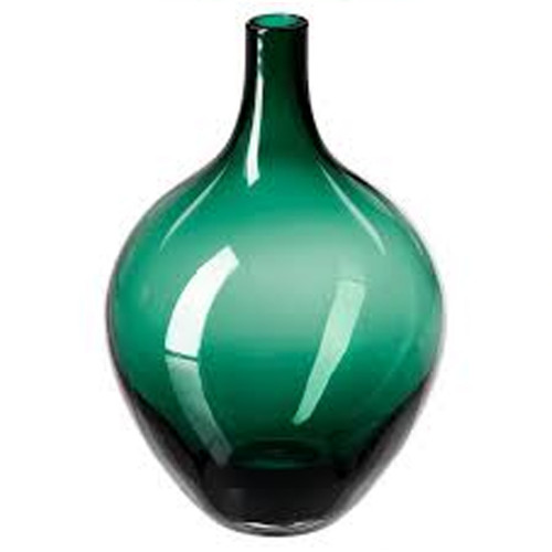 مزهرية, زجاج /أخضر, 20 سم