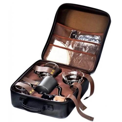 حقيبة أدوات تحضير قهوة V60 ماركة DENX عبارة عن مجموع 12 قطعة