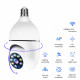 كاميرا واي فاي لاسلكية 360 درجة بقاعدة لمبة E27 مزودة برؤية ليلية