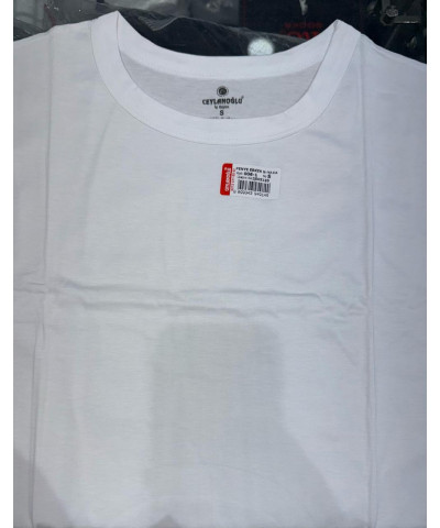 شد 6 حبة فنايل رقبة دائرية مرتفعة ( O ) صناعة تركية ماركة جيلان قطن 100%  كود 006