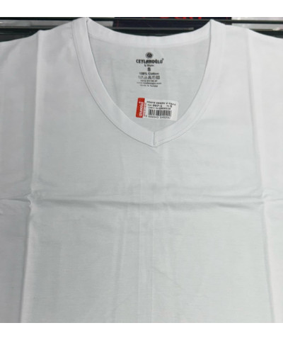 شد 6 حبة فنايل رقبة V  ماركة جيلان التركية قطن 100% كود 007