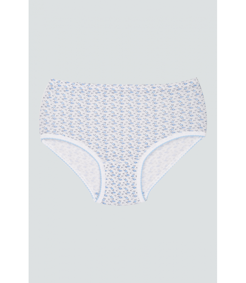 شد 6 حبة كيلوت نسائي مزهر واسع مع دانتيل قطن , قطن 100% ماركة جيلان كود 111