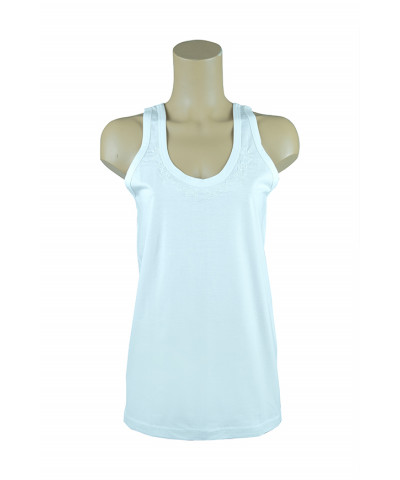 شد 6 حبة فنايل علاقي نسائي سادة مع تطريزة خفيفة على الرقبة صناعة تركية ماركة جيلان قطن 100% كود 161 شد 6 حبة فنايل علاقي نسائي سادة مع تطريزة خفيفة على الرقبة صناعة تركية ماركة جيلان قطن 100% كود 161