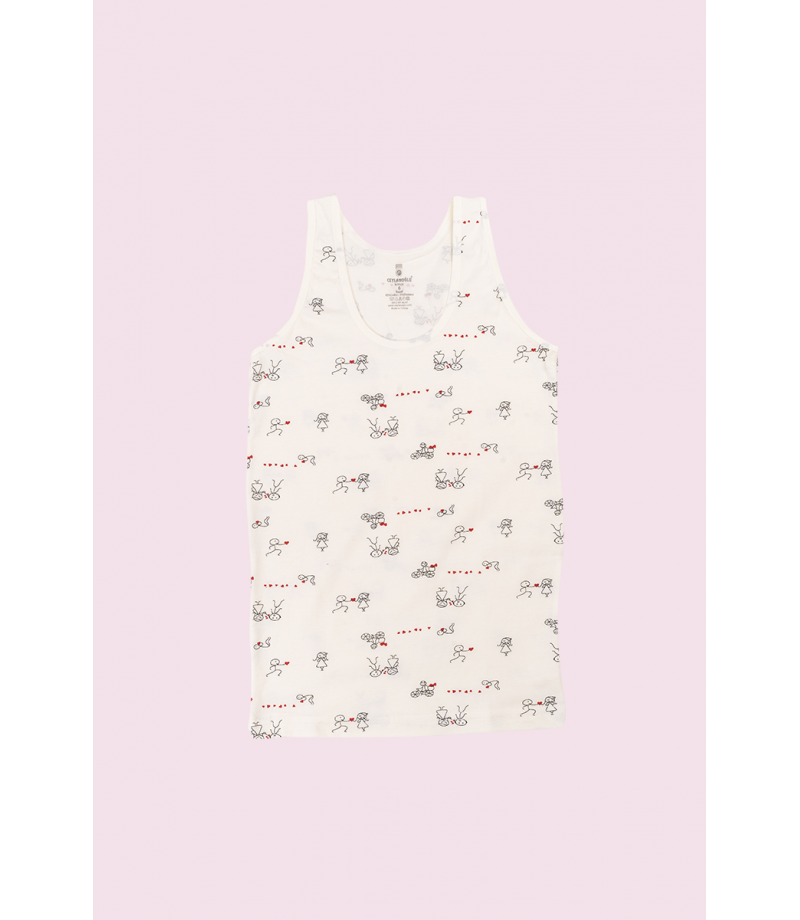 شد 6 حبة فنايل علاقي بناتي ملون الوان مختلفة صناعة تركية ماركة جيلان قطن 95% كود 348