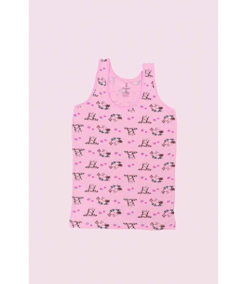 شد 6 حبة فنايل علاقي بناتي ملون الوان مختلفة صناعة تركية ماركة جيلان قطن 95% كود 348