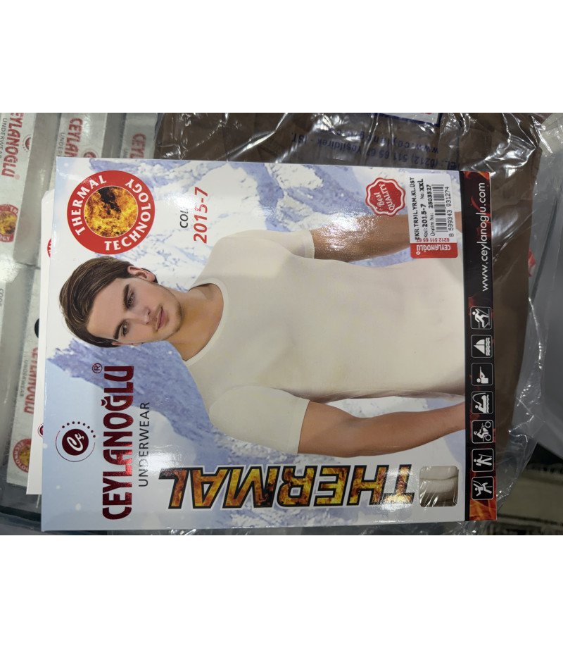 فانيلة شتوي رجالي حراري ثيرمال نص كم