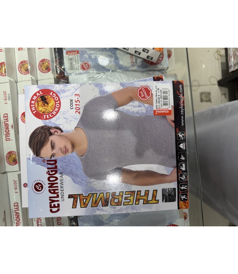 فانيلة شتوي رجالي حراري ثيرمال نص كم