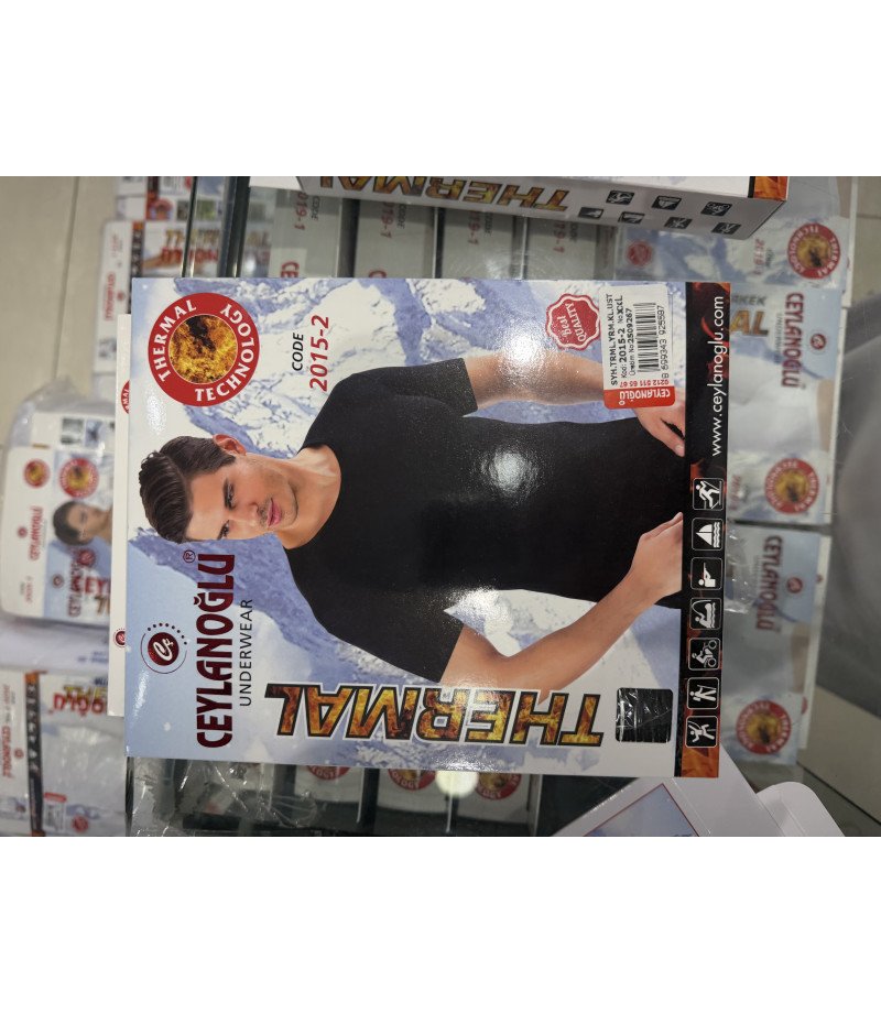 فانيلة شتوي رجالي حراري ثيرمال نص كم