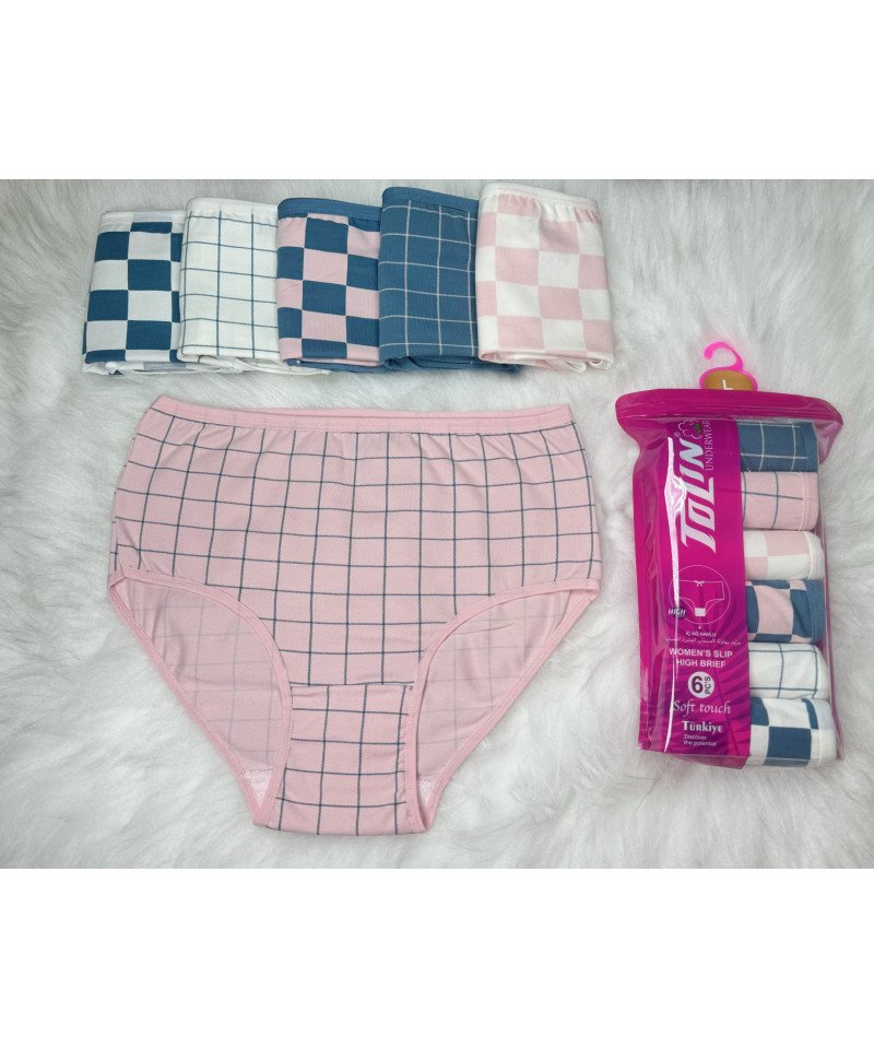 شد 6 حبة كيلوت نسائي ليغرا صناعة تركية ماركة تولين كود 2186