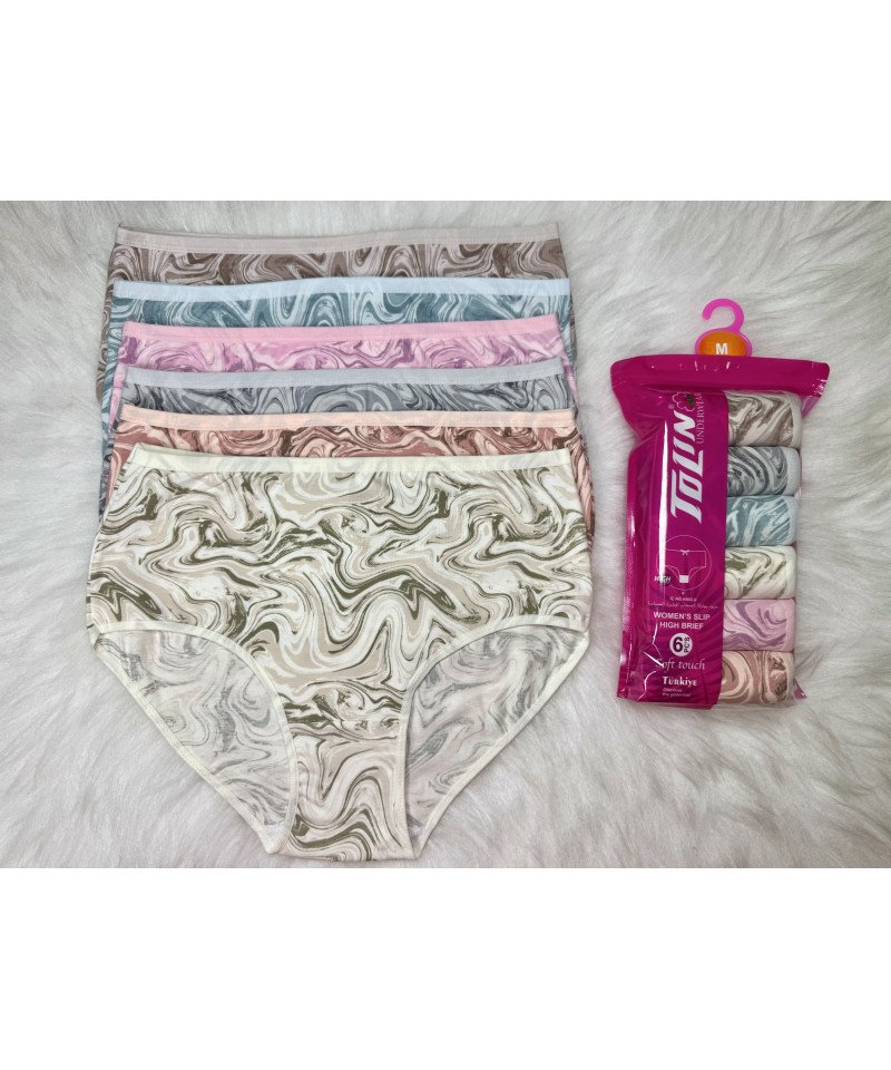 شد 6 حبة كيلوت نسائي ليغرا صناعة تركية ماركة تولين كود 2186