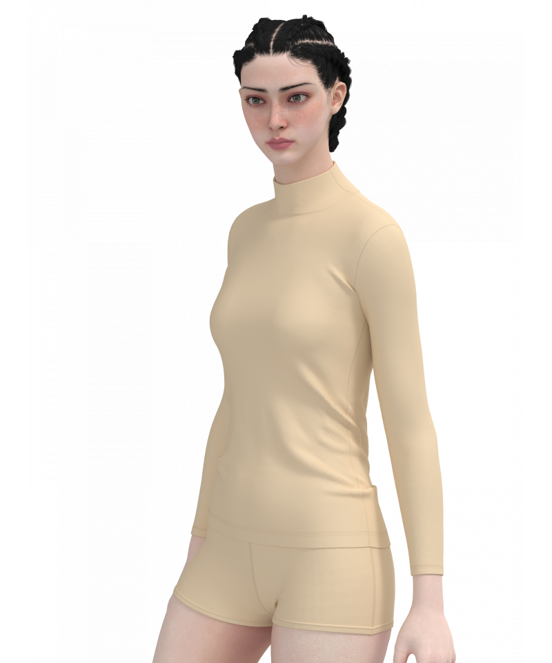 فانيلة كم طويل ليغرا رقبة عالية صناعة تركية ماركة  تولين 