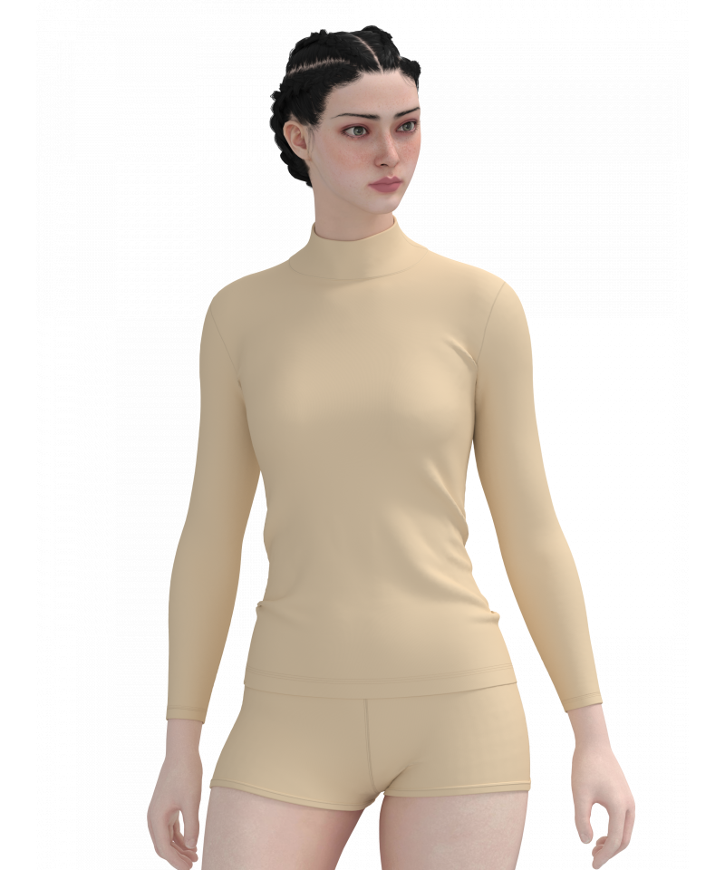 فانيلة كم طويل ليغرا رقبة عالية صناعة تركية ماركة  تولين 