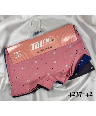 شد 3 حبة شورت نسائي قطن 100% صناعة تركية ماركة تولين 