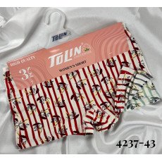 شد 3 حبة شورت نسائي قطن 100% صناعة تركية ماركة تولين 