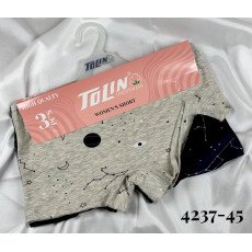 شد 3 حبة شورت نسائي قطن 100% صناعة تركية ماركة تولين 