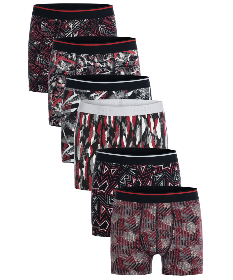 بوكسر رجالي ملون صناعة تركية ماركة تولين قطن 100%