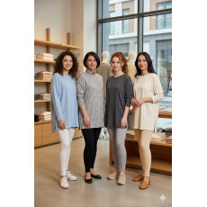 شد 6 حبة سروال نسائي طويل ماسك قطن 95% صناعة تركية ماركة جيلان كود 275