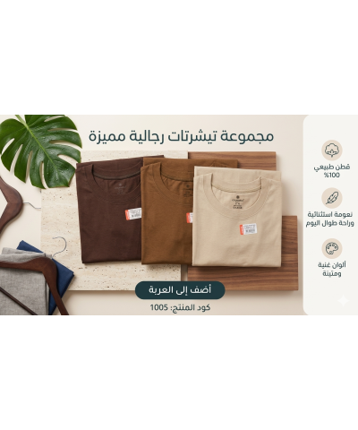 شد 6 حبة فنيلة لون بني صناعة تركية ماركة جيلان كود 1005