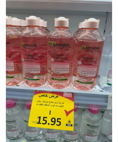 غارنيه مزيل مكياج ( ميسيلار سكين اكتيف ) مار الورد المنظف 400 مل 