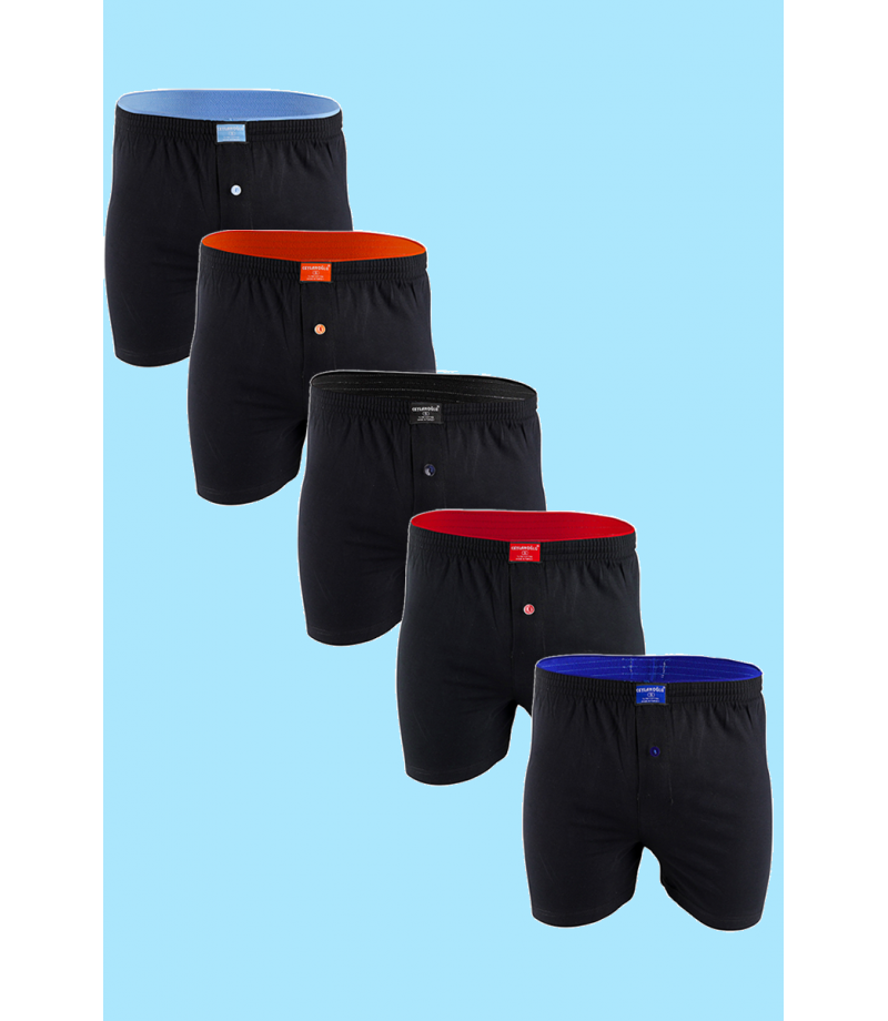 شد 6 حبة بوكسر قطني سادة قطن 100% ماركة جيلان كود 032