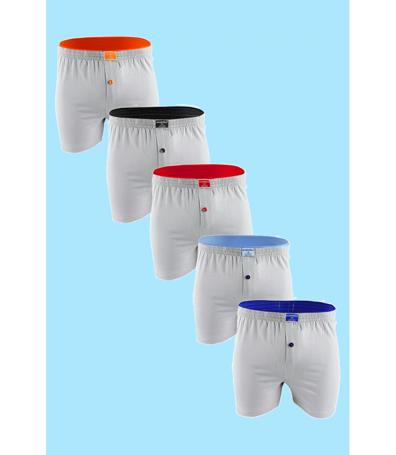 شد 6 حبة بوكسر قطني سادة قطن 100% ماركة جيلان كود 032