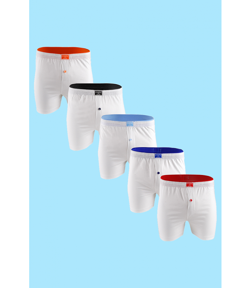 شد 6 حبة بوكسر قطني سادة قطن 100% ماركة جيلان كود 032