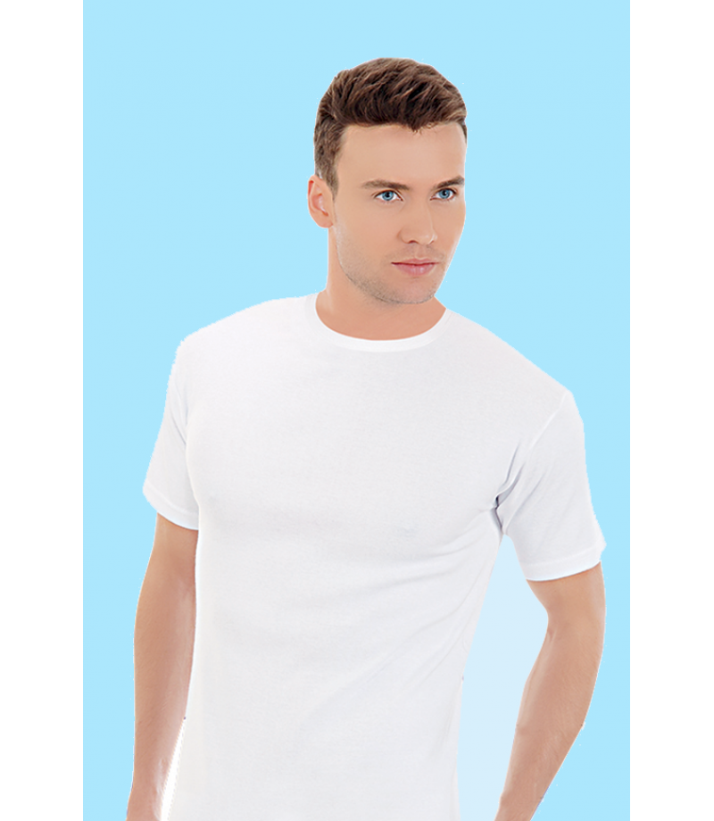 شد 6 حبة فنيلة رقبة دايري مرتفع ستريش قطن 100% كود 042