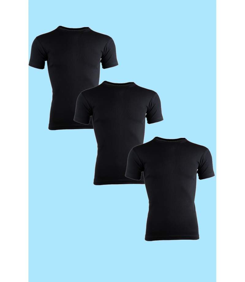 شد 6 حبة فنيلة رقبة دايري مرتفع ستريش قطن 100% كود 042