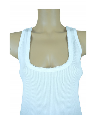 شد 6 حبة فانيلة علاقي نسائي ستريش مقاسات واسعة  قطن 100% صناعة تركية ماركة جيلان  كود 164