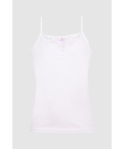 شد 6 حبة فنايل علاقي خيط قطن 100%  فاخر جدا مع تطريزة في الصدر صناعة تركية ماركة جيلان  كود 171