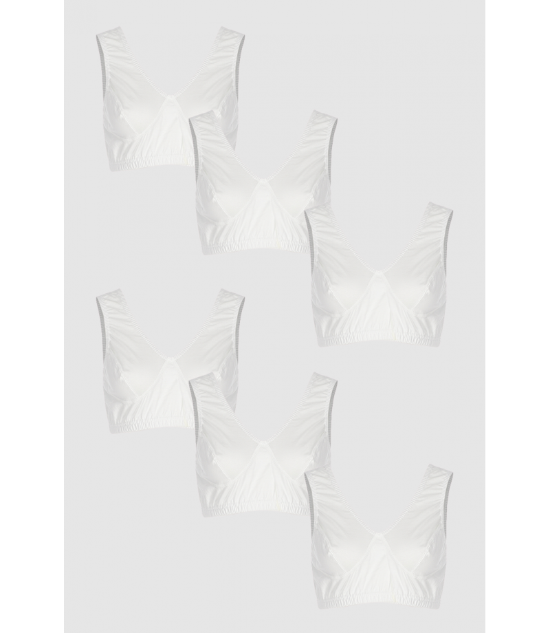 شد 6 حبة حمالات نسائية قطنية مقاسات كبيرة قطن 100% ماركة جيلان صناعة تركية كود 270