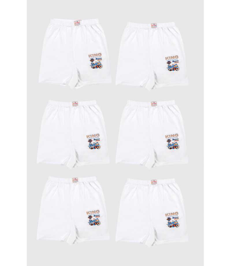 شد 6 حبة هاف ولادي قطني مع طبعة قطن 100% صناعة تركية ماركة جيلان كود 320