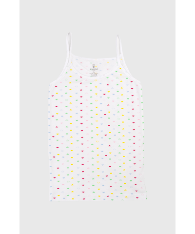 شد 6 حبة فنايل بناتي علاقي خيط ملون قطن 95% ماركة جيلان صناعة تركية كود 336