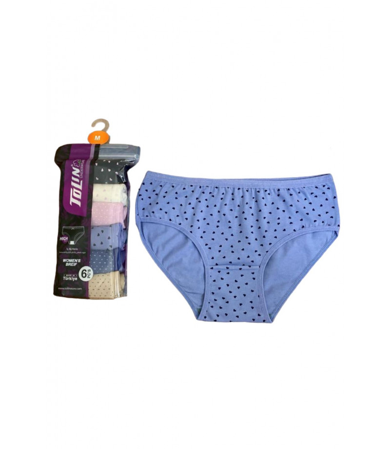 شد 6 حبة كيلوت نسائي صناعة تركية ماركة تولين كود 2276